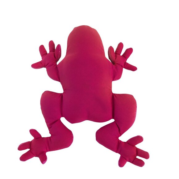 Sand Filled Pink Frog Plush 6" Stuffed Animal Toy Sparkle - Picture 4 of 7